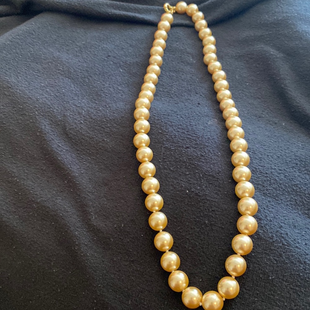 Amber colored necklace